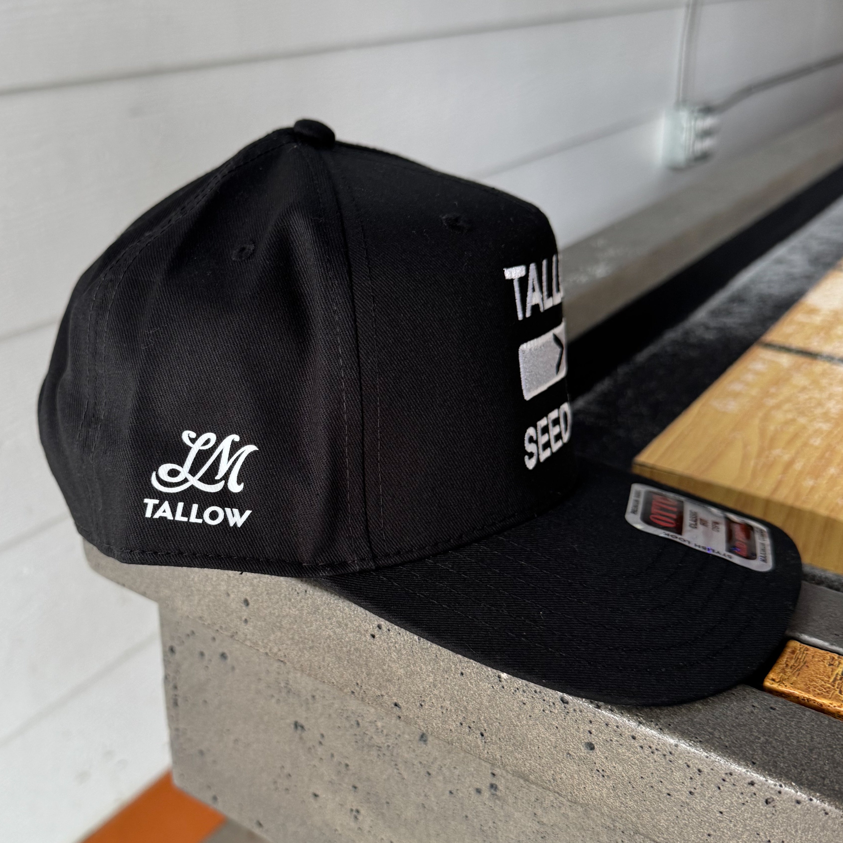 Tallow > Seed Oil Embroidered Snapback Hat - Premium Quality Merch