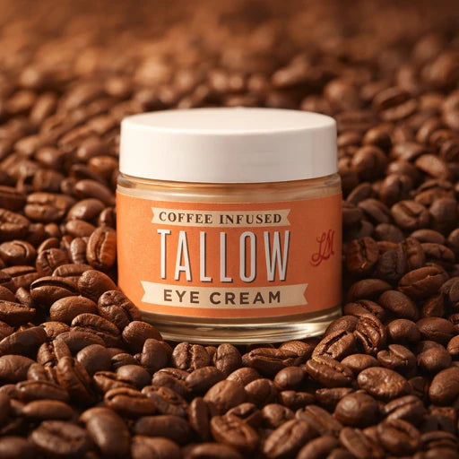 Lady May Coffee-Infused Tallow Eye Cream – Brighten, Firm & Revitalize Naturally