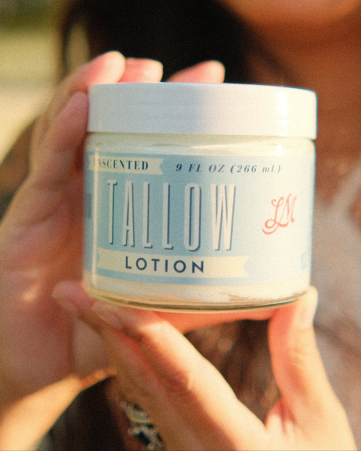 Unscented Tallow Lotion – Pure, Preservative-Free One Ingredient Moisturizer by Lady May Tallow