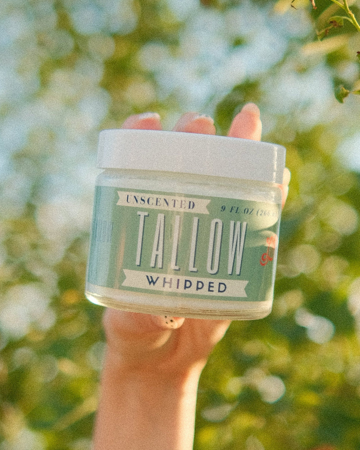 Unscented Whipped Tallow Moisturizer | Grass-Fed Beef Tallow | Lady May