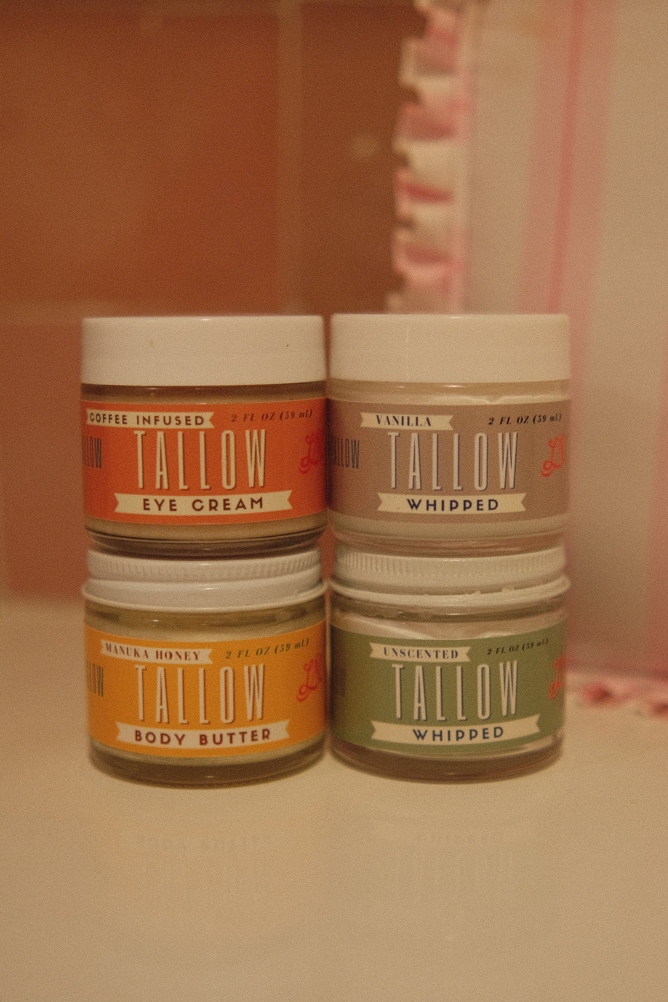 The Traveler gift pack - 4pc Tallow Skincare Gift Set | Manuka, Vanilla, Unscented & Coffee Eye Cream