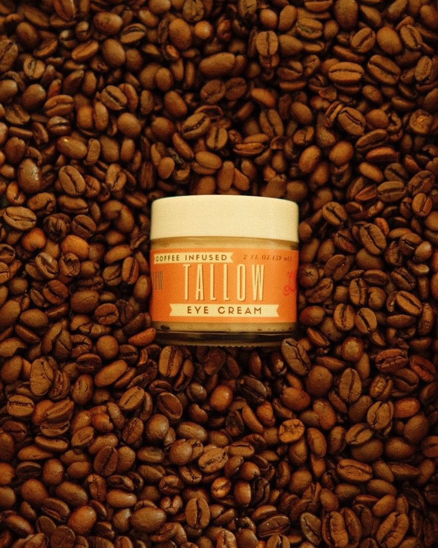 Lady May Coffee-Infused Tallow Eye Cream – Brighten, Firm & Revitalize Naturally