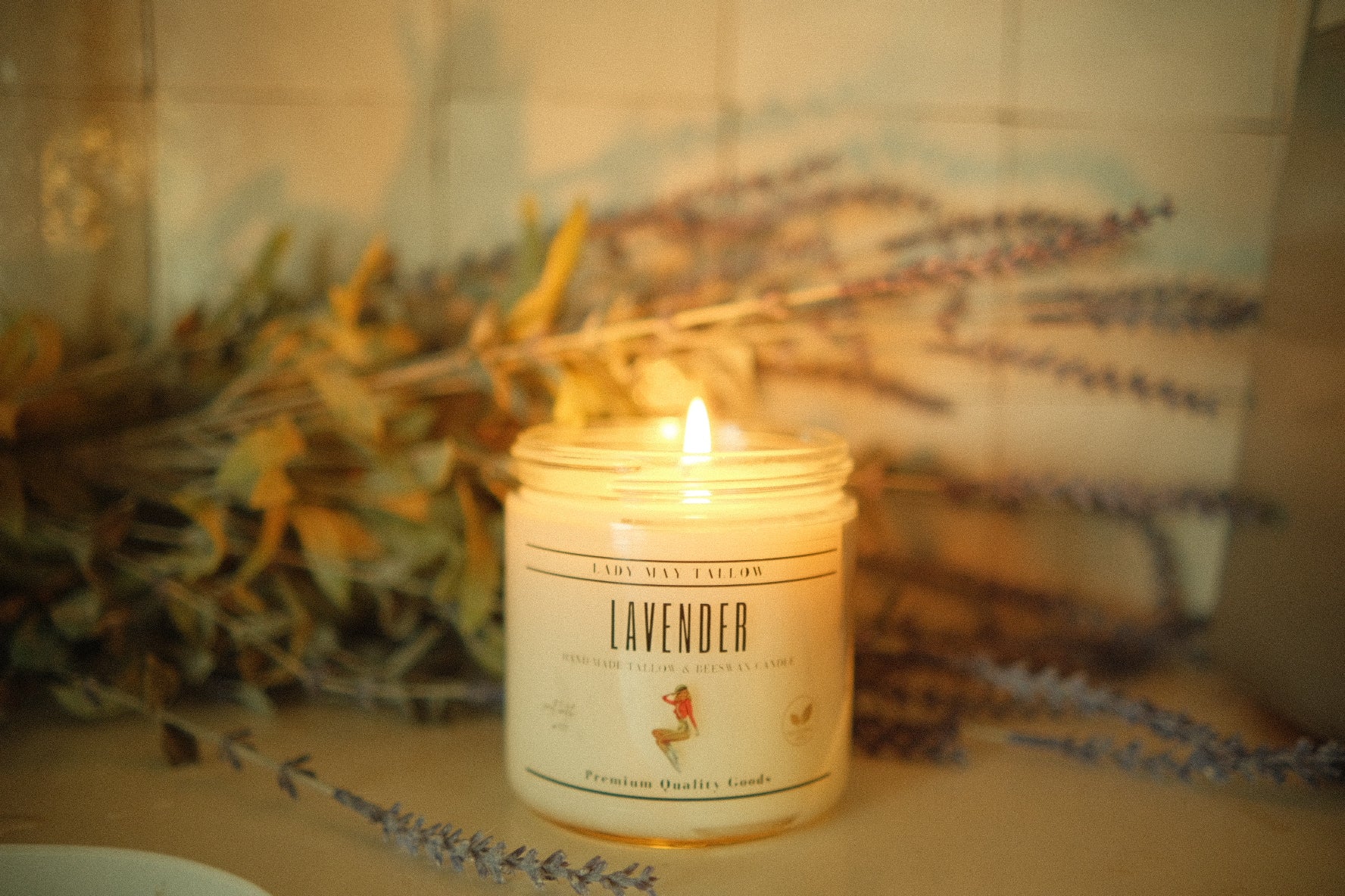 Lavender Tallow & Beeswax Candle | 16 oz