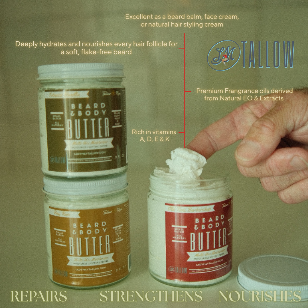 Bay Rum | Tallow Beard + Body Butter for Men
