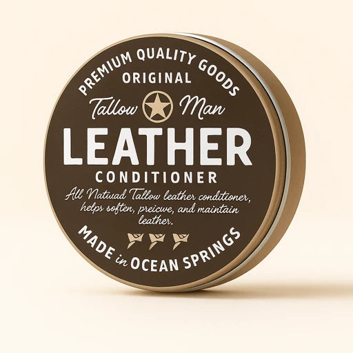 Tallow Man Leather Conditioner – Grass-Fed Beef Tallow for Boots, Bags & Gear
