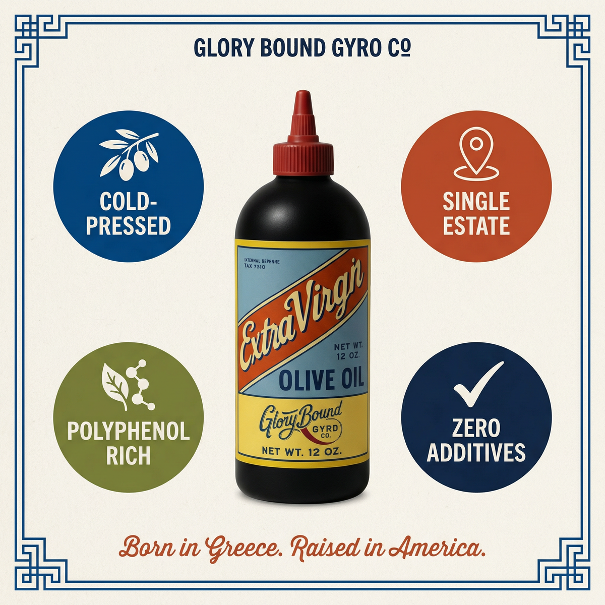 Glory Bound Extra Virgin Olive Oil, 16 oz