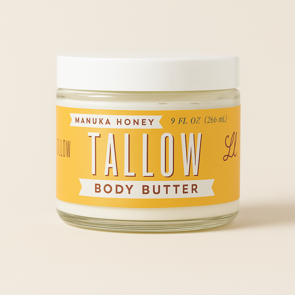 Manuka Honey + Rosehip Tallow Body Butter – Deeply Nourishing &amp; Repairing Natural Skincare