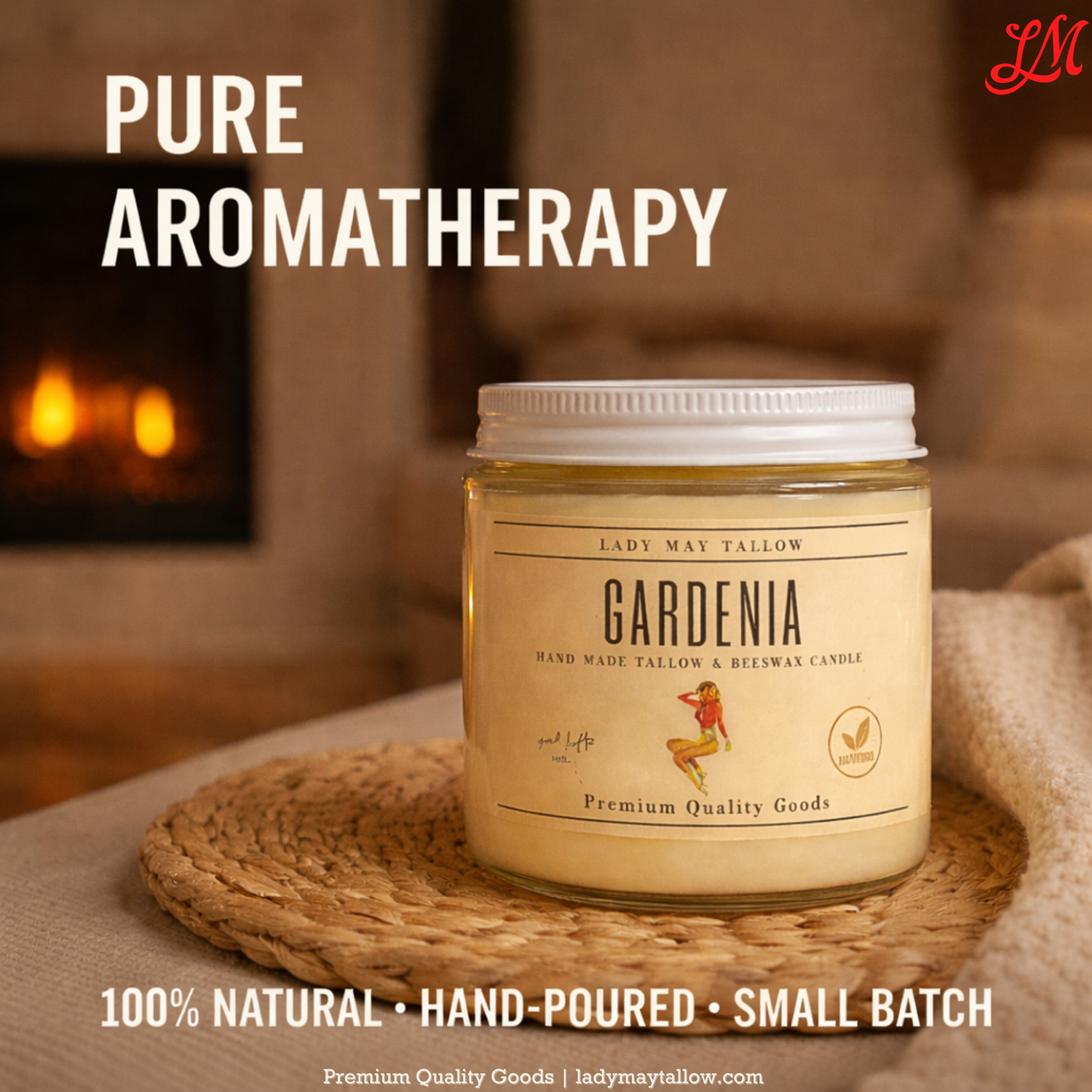Best Tallow Candles | Beeswax & Beef Tallow Candle for Sale | Lady May