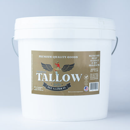 Unscented Bulk Beef Tallow - 16 Pounds