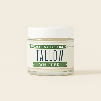 Eucalyptus Tea Tree Whipped Tallow – 120,000+ Sold | Grass-Fed Beef Tallow Skincare | Lady May Tallow