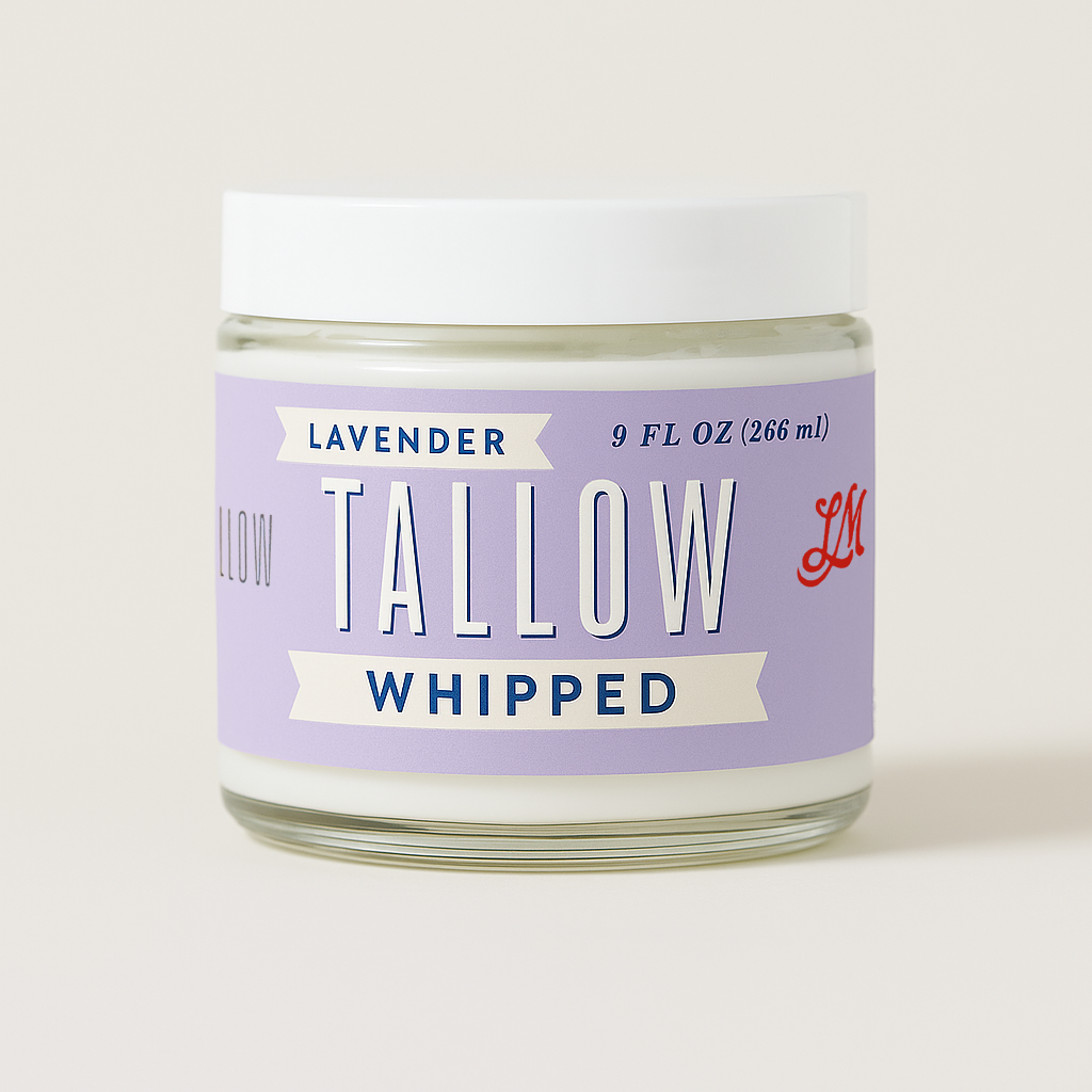 Scented Whipped Tallow Trio - 9oz Lavender, Vanilla Bean &amp; Eucalyptus Tea Tree | Grass-Fed Skincare Bundle