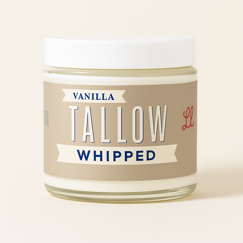 Vanilla Whipped Tallow Moisturizer – 120,000+ Sold | Premium Beef Tallow Skincare | Lady May Tallow