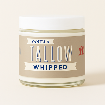 Vanilla Whipped Tallow Moisturizer – 120,000+ Sold | Premium Beef Tallow Skincare | Lady May Tallow