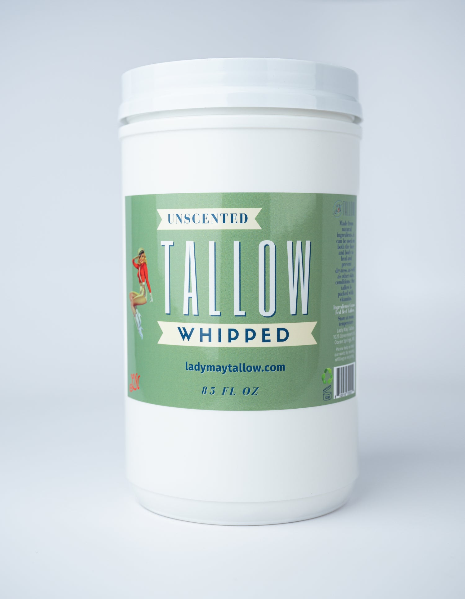 Unscented Whipped Tallow Moisturizer | 100% Natural Skincare | Deep Hydration for Face &amp; Body