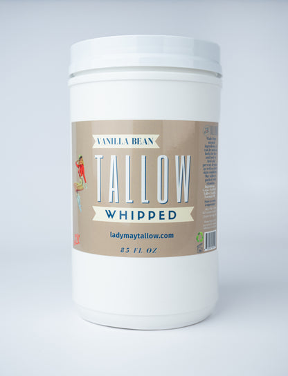 Vanilla Whipped Tallow Moisturizer | 100% Natural Skincare | Deep Hydration for Face &amp; Body