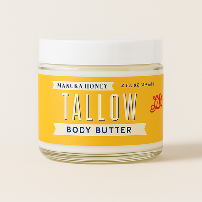 Manuka Honey + Rosehip Tallow Body Butter – Deeply Nourishing &amp; Repairing Natural Skincare