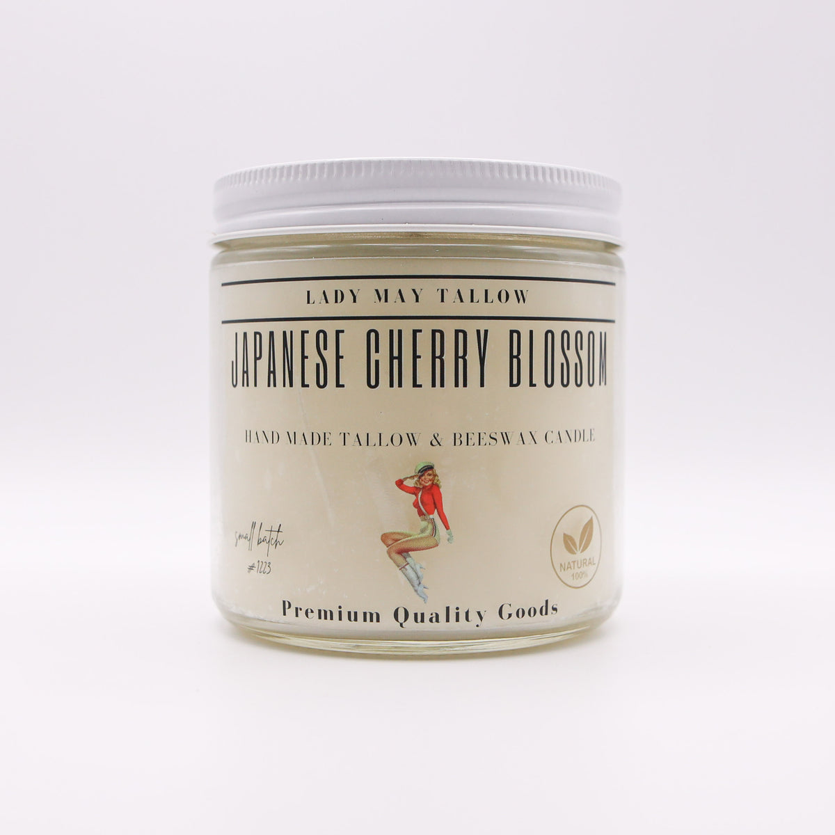 Japanese Cherry Blossom Tallow &amp; Beeswax Candle | 16 oz