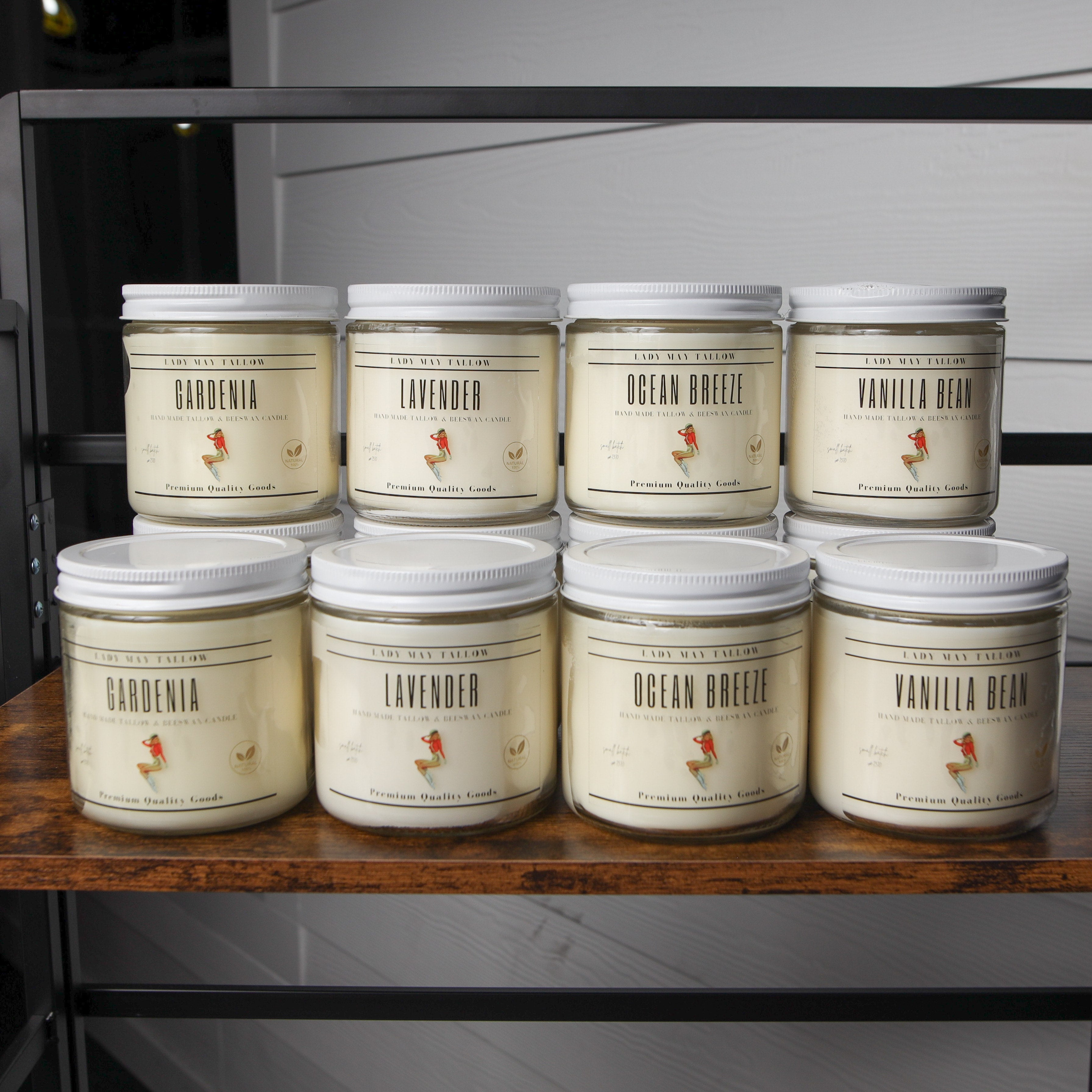 Clean Home: Tallow &amp; Beeswax Candle Variety Pack - Set of 12 (4 Scents) (Copy)