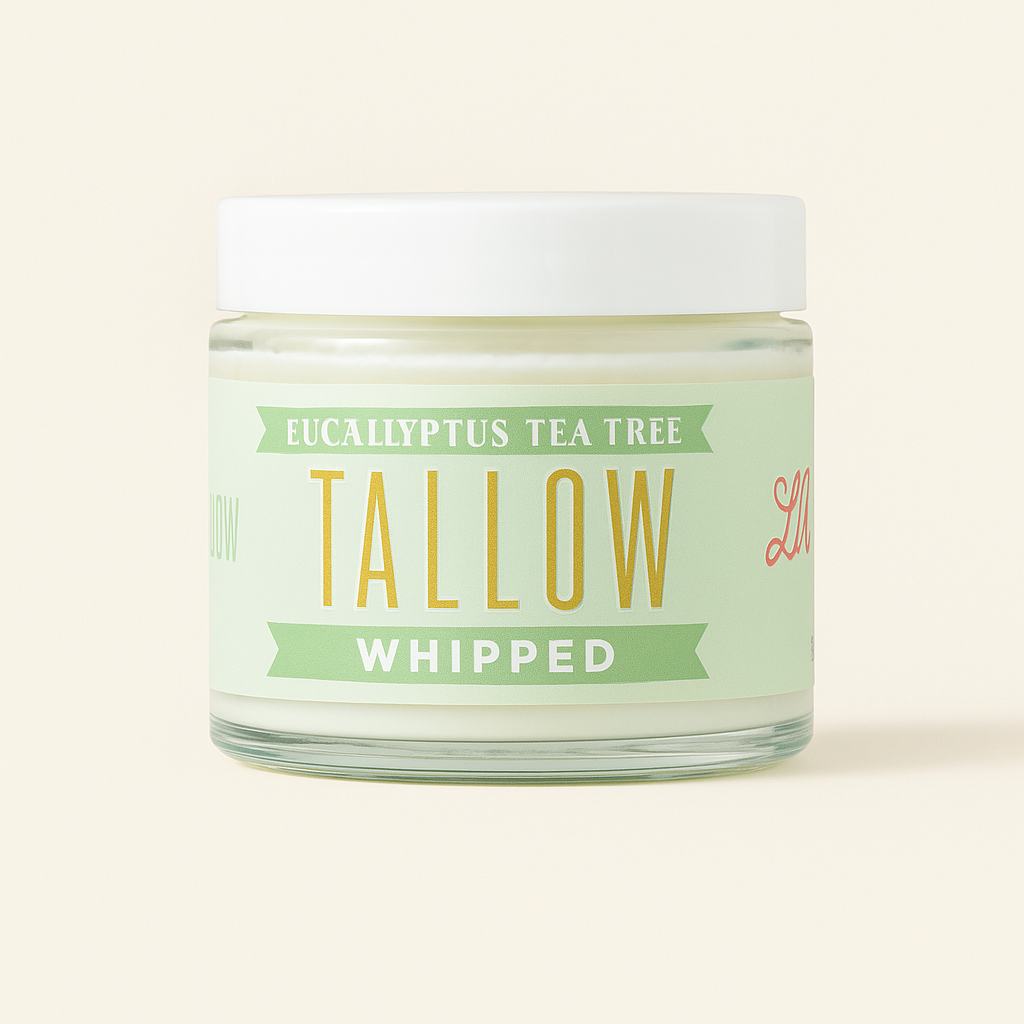 Eucalyptus Tea Tree Whipped Tallow – 120,000+ Sold | Grass-Fed Beef Tallow Skincare | Lady May Tallow