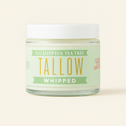 Eucalyptus Tea Tree Whipped Tallow – 120,000+ Sold | Grass-Fed Beef Tallow Skincare | Lady May Tallow