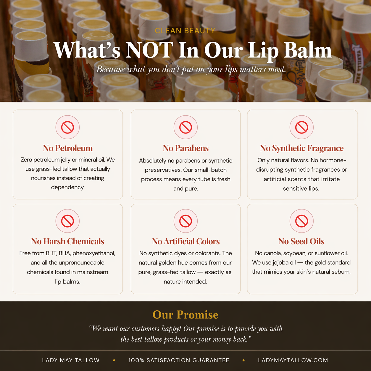 Lip Balm Bundle– 5 Natural Flavors | Handcrafted with Beeswax &amp; Jojoba Oil