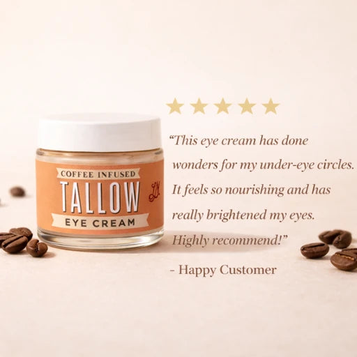 Lady May Coffee-Infused Tallow Eye Cream – Brighten, Firm &amp; Revitalize Naturally