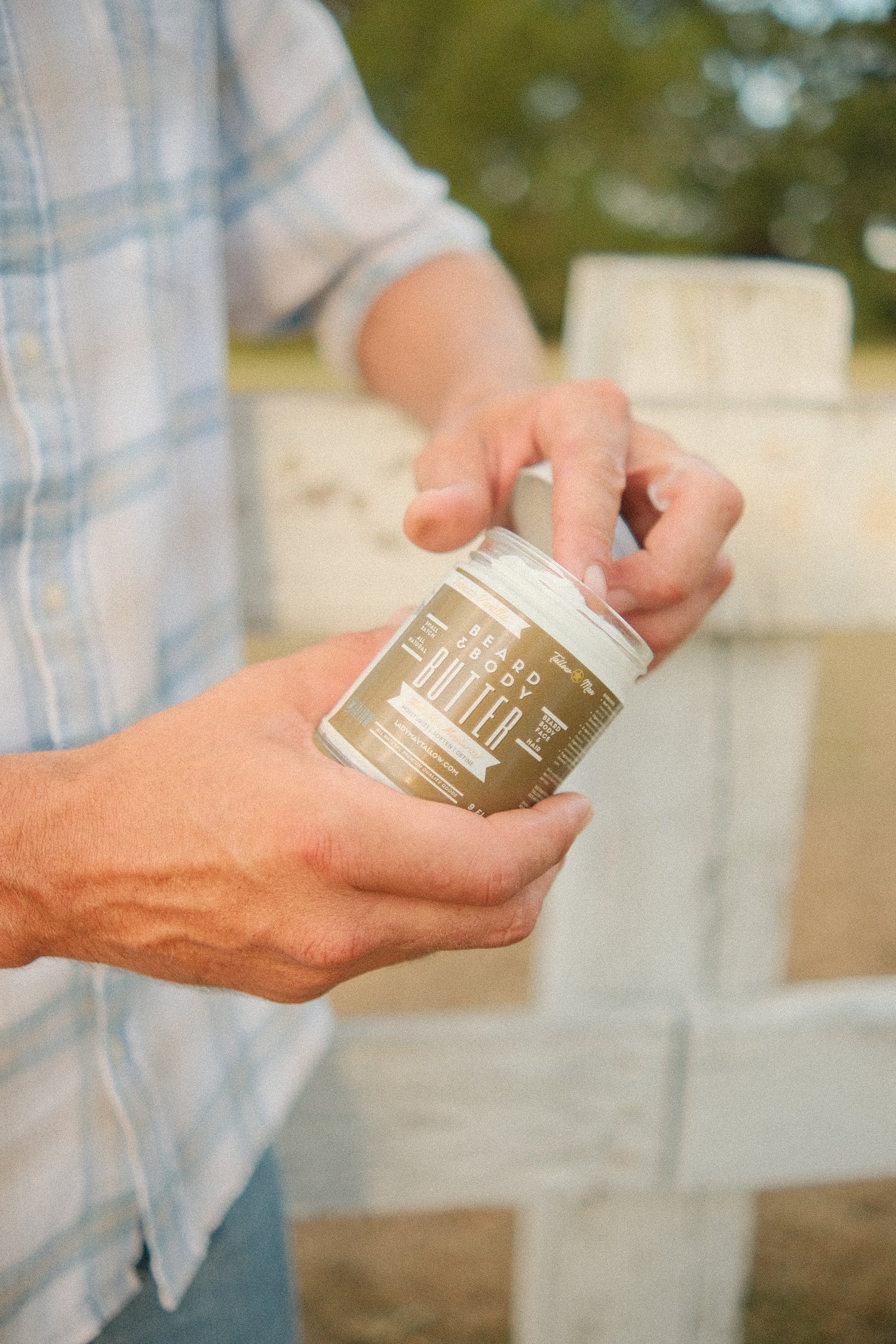 Tallow Man Tobacco Vanilla | Beard, Skin &amp; Hair Balm | Grass-Fed Beef Tallow