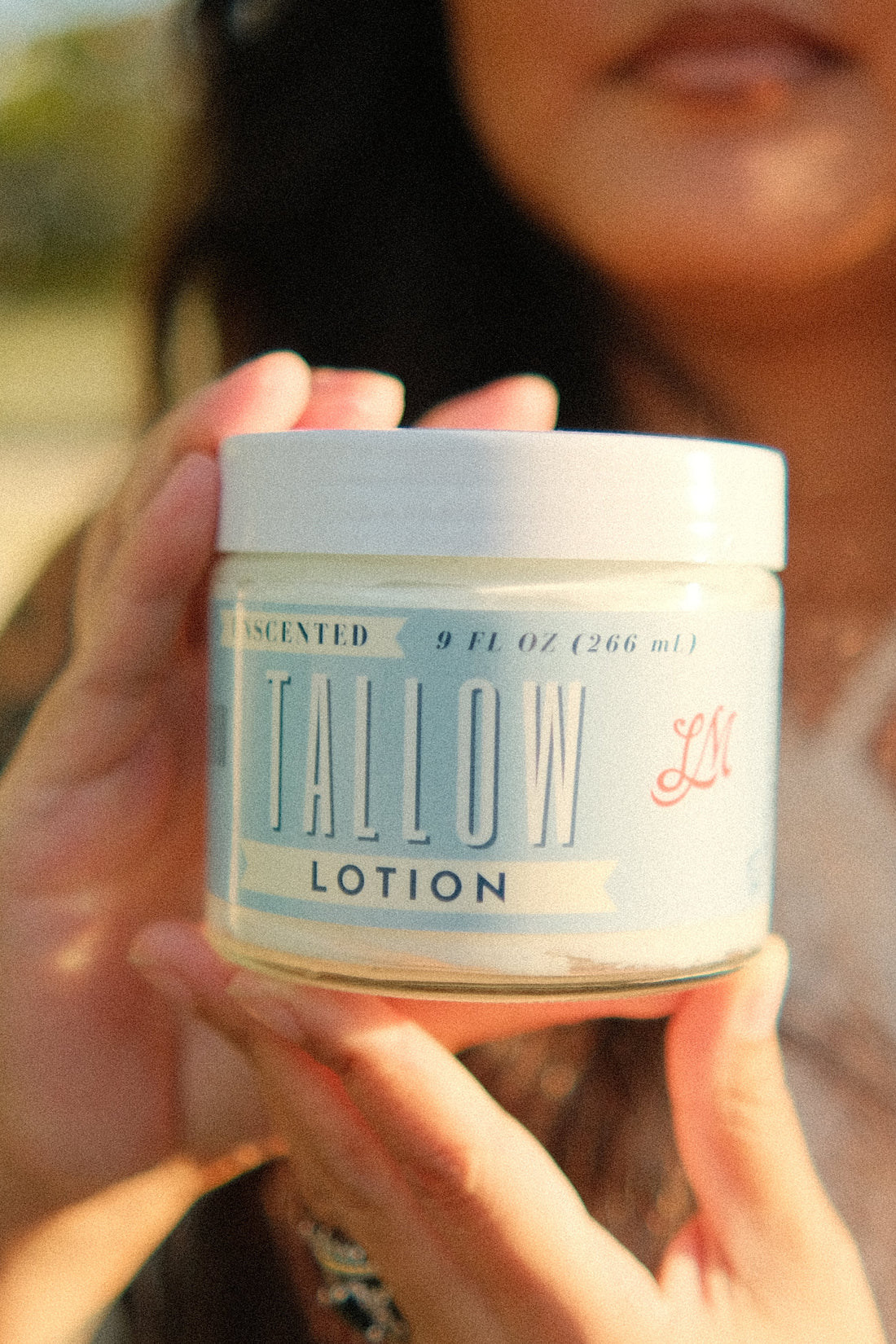 Unscented Tallow Lotion – Pure, Preservative-Free One Ingredient Moisturizer by Lady May Tallow