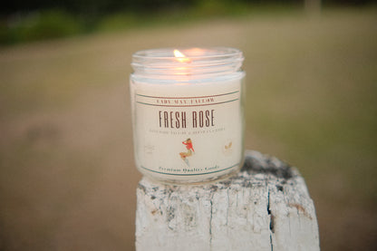 Fresh Rose Tallow &amp; Beeswax Candle | 16 oz