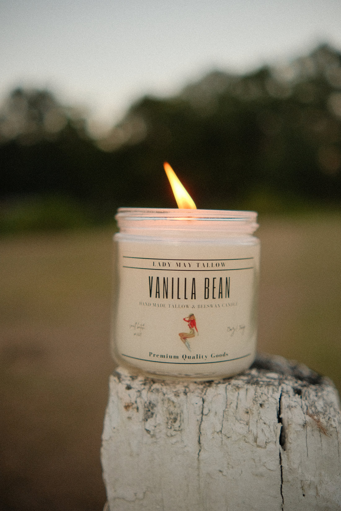 Vanilla Tallow &amp; Beeswax Candle 16oz