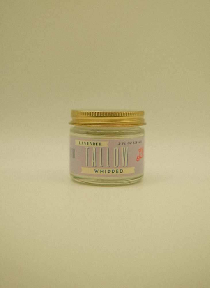 Lavender Whipped Tallow | All Natural Moisturizer Size 2oz-24oz
