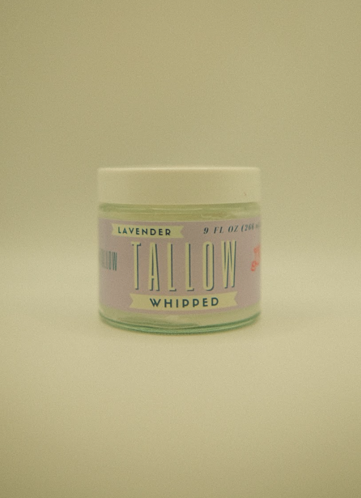 Lavender Whipped Tallow | All Natural Moisturizer Size 2oz-24oz