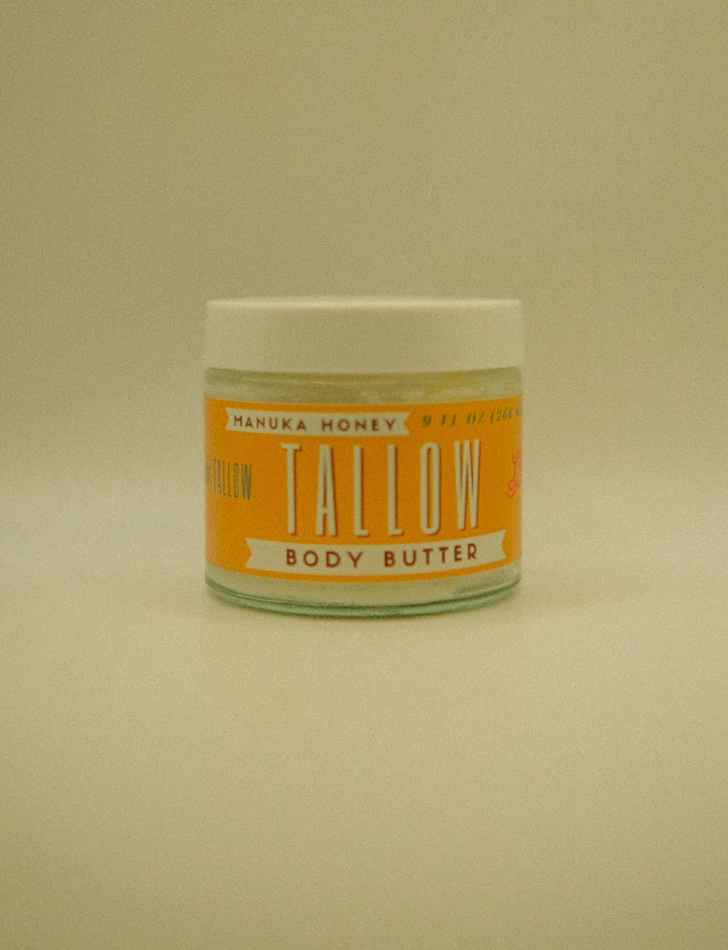 Manuka Honey + Rosehip Tallow Body Butter – Deeply Nourishing & Repairing Natural Skincare