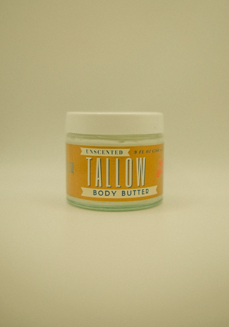 Unscented Tallow Body Butter – Deeply Moisturizing, All-Natural Skincare by Lady May