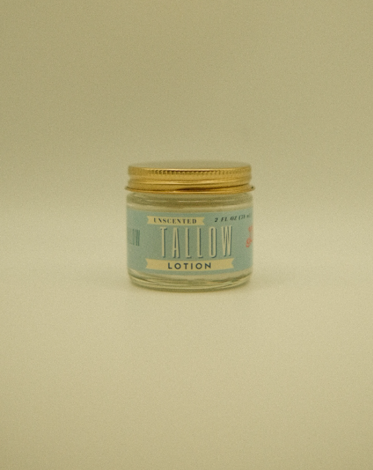 Unscented Tallow Lotion – Pure, Preservative-Free One Ingredient Moisturizer by Lady May Tallow