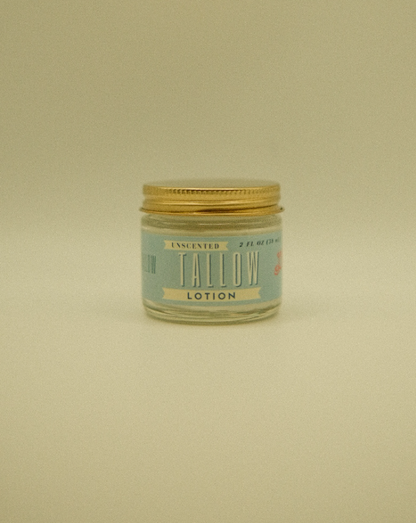 Unscented Tallow Lotion – Pure, Preservative-Free One Ingredient Moisturizer by Lady May Tallow