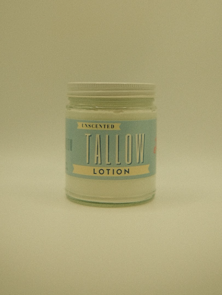 Unscented Tallow Lotion – Pure, Preservative-Free One Ingredient Moisturizer by Lady May Tallow