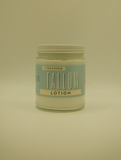 Unscented Tallow Lotion – Pure, Preservative-Free One Ingredient Moisturizer by Lady May Tallow