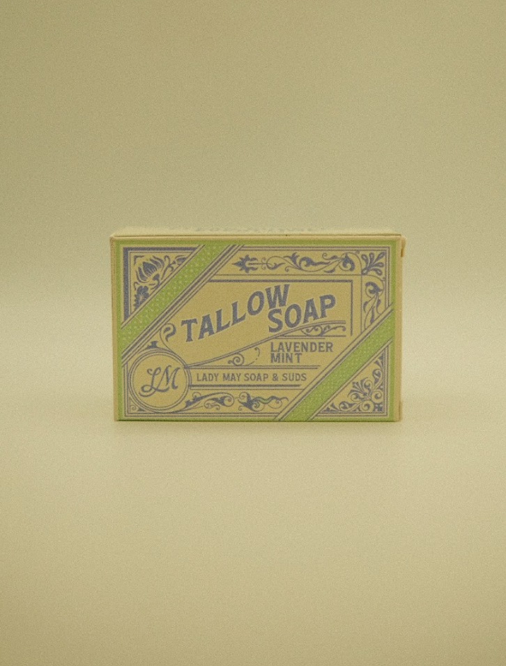 All-Natural Tallow Soap – Lavender Mint & Unscented