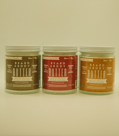 🧔‍♂️ Tallow Man Beard + Body Butter Collection Scented Trio