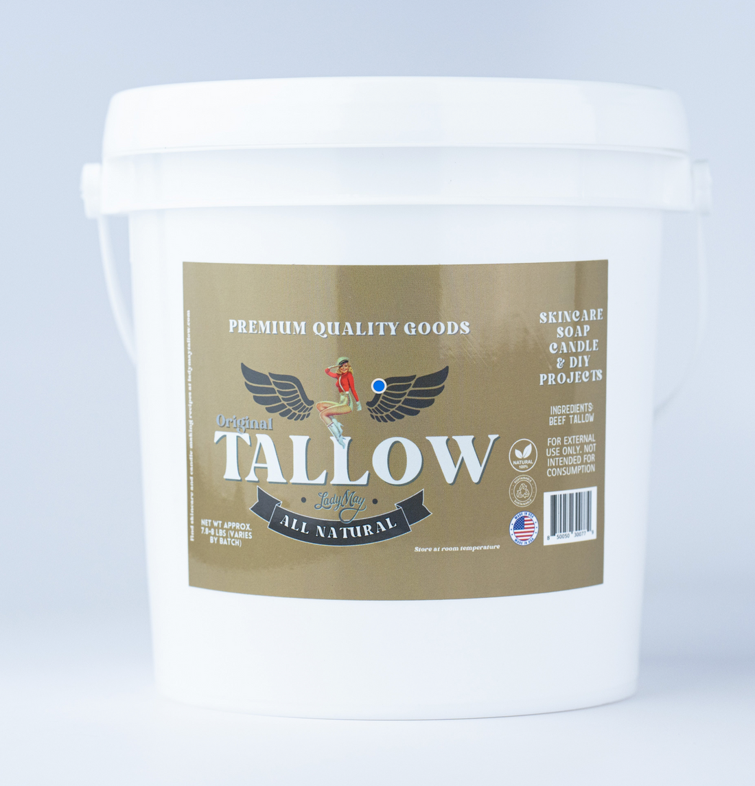Bulk Grass-Fed Beef Tallow for Soap, Skincare &amp; Candles | 2,8,16 lbs | Maker-Proven Quality