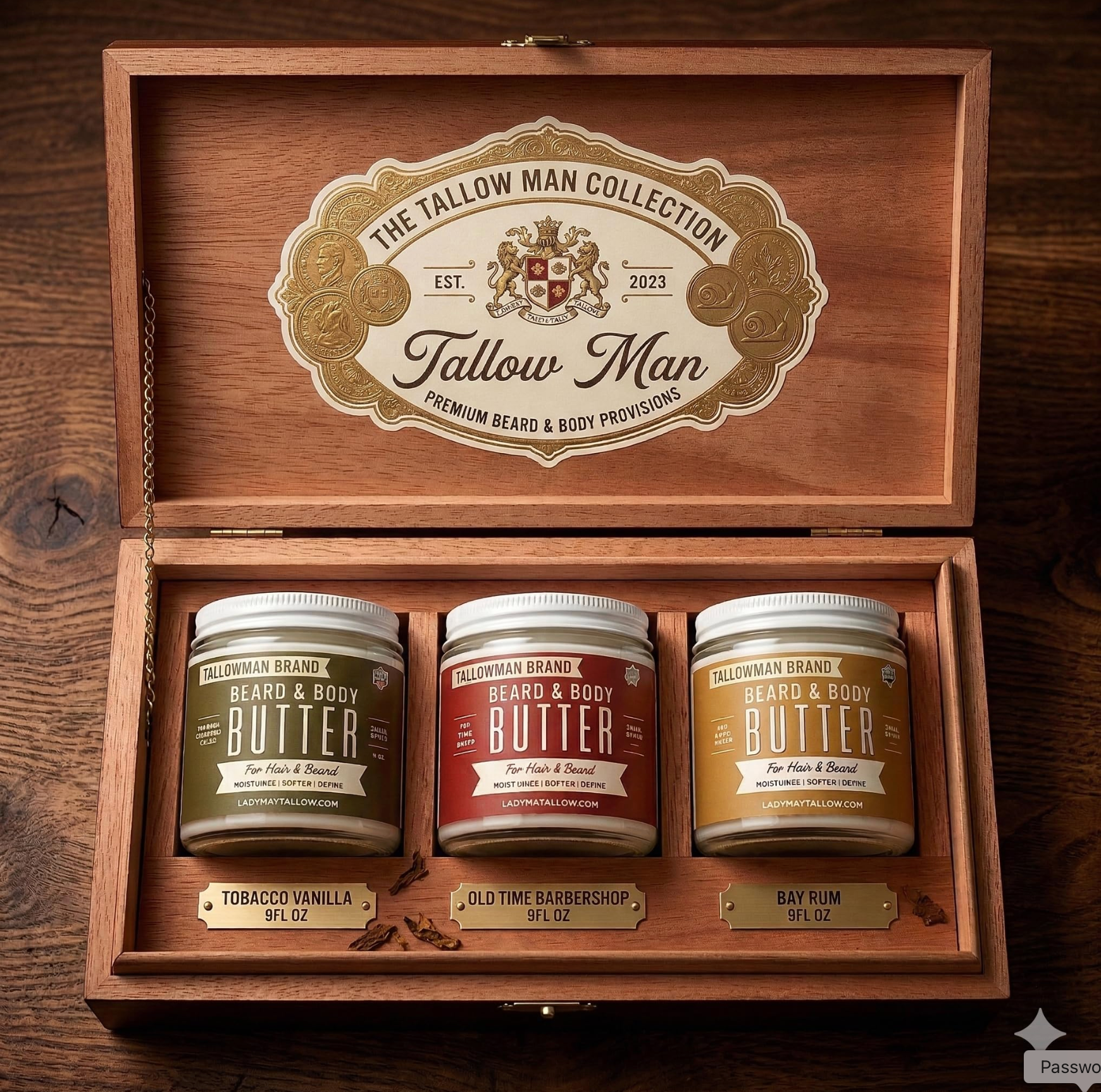 Tallow Man Beard Butter 9oz Trio – Men&