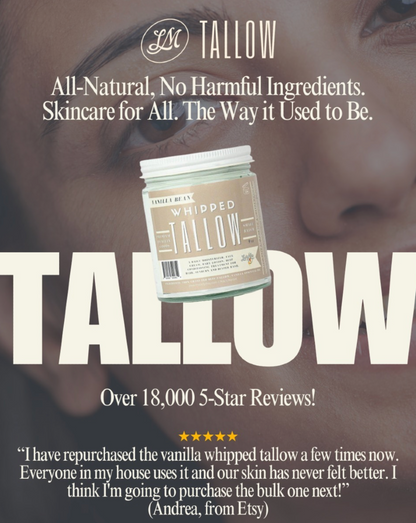 Whipped Tallow Trio - 9oz - Lavender, Vanilla, Eucalyptus