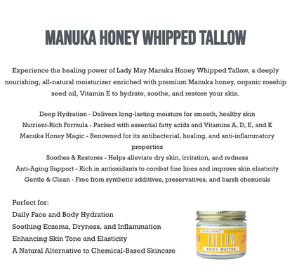 CASE - Manuka Honey &amp; Rosehip TALLOW Body Butter