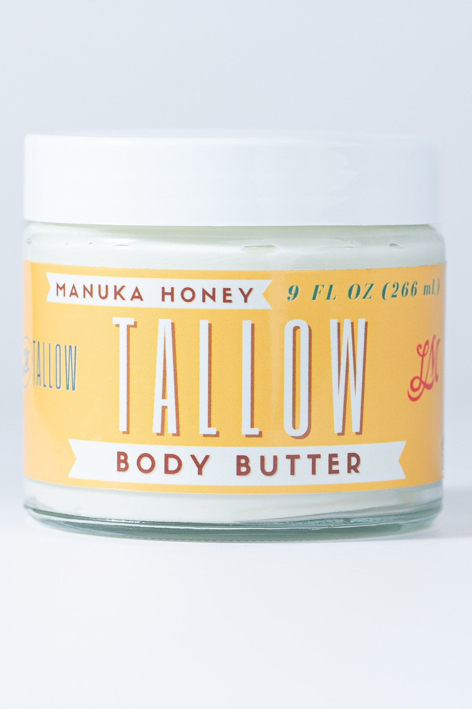Manuka Honey + Rosehip Tallow Body Butter | Grass-Fed Beef Tallow | Lady May Tallow