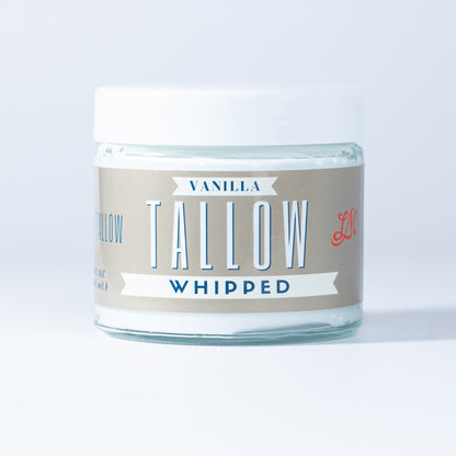 Vanilla Whipped Tallow Moisturizer | 100% Natural Skincare - WHOLESALE