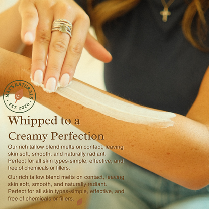 White Label Unscented Tallow Body Butter (2oz/9oz) – Build Your Skincare Brand | Proven Formula | 100K+ Units Sold | May&