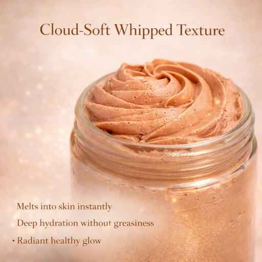 Luminous Bronze Whipped Tallow Moisturizer - Natural Bronzing Body Butter with Mica