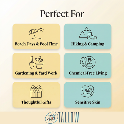 Tallow Sun Care Duo - Natural Before &amp; After Sun Cream Gift Set with Zinc Oxide