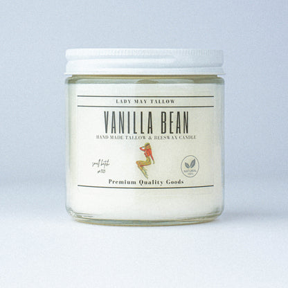 Vanilla Tallow &amp; Beeswax Candle 16oz